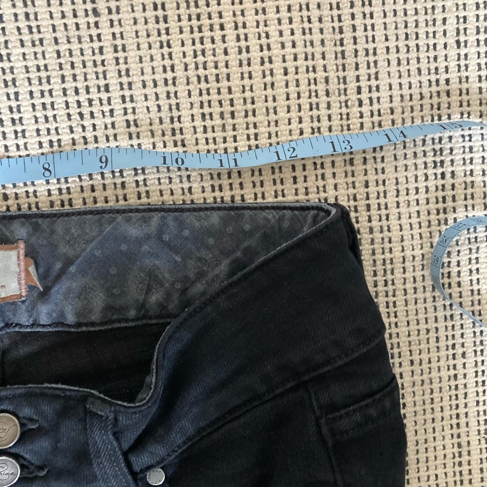 Paige Premium Denim Black Distressed Jeans Size 27 - Picture 11 of 12